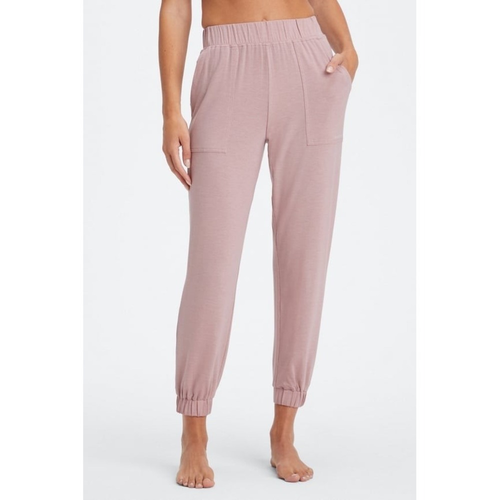 Fabletics Joggers Women XS Mauve Cashel Soft Knit Tencel Lounge Pants PT2149967